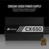 Corsair PSU CX Series 650 Watt 80 Plus Bronze Certified Non-Modular Power Supply (CP-9020122-NA) PSU