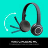 Logitech Headset H600 Over-The-Head Wireless Headset for (Black)