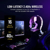 Corsair Headset VOID RGB Elite Wireless Premium Gaming Headset with 7.1 Surround Sound - Discord Certified - Works with PC, PS5 and PS4 - White (CA-9011202-NA)
