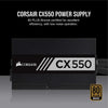 Corsair PSU CX Series 550 Watt 80 Plus Bronze Certified Non-Modular Power Supply (CP-9020121-NA) PSU