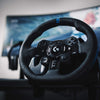 Logitech Racing Wheel G923 with Pedals for PS 5, PS4 and PC featuring TRUEFORCE up to 1000 Hz Force Feedback, Responsive Pedal, Dual Clutch Launch Control, and Genuine Leather Wheel Cover