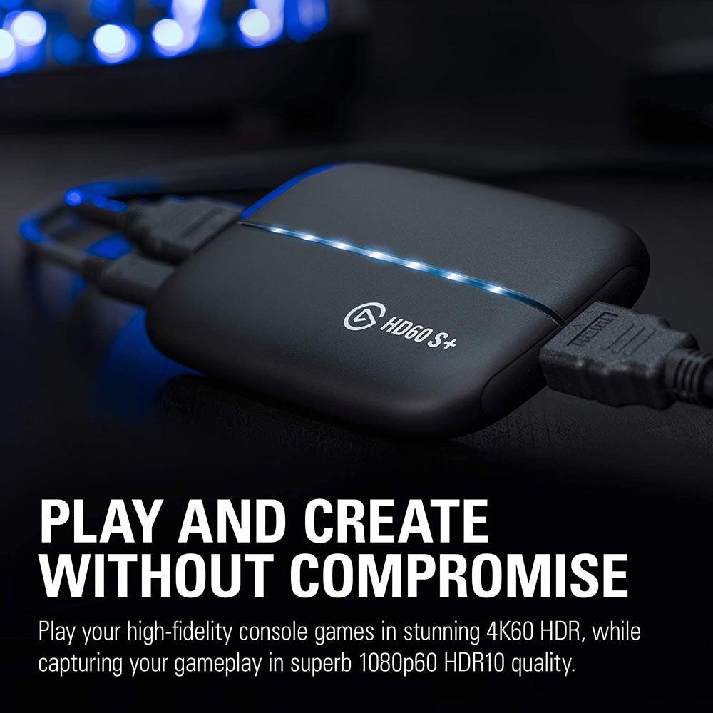 Elgato HD60 S+, External Capture Card, Stream and Record in
