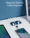 Anker Cable Management, Magnetic Cable Holder, Desktop Multipurpose Cord Keeper, 5 Clips