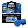 KontrolFreek Performance Thumbsticks FPS Freek Edge for PlayStation 4 (PS4) and PlayStation 5 (PS5), 1 High-Rise Convex, 1 Low-Rise Convex (Blue)