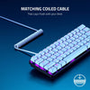 Razer Keycap PBT + Coiled Cable Upgrade Set: Durable Doubleshot PBT - Universal Compatibility - Keycap Removal Tool & Stabilizers - Tactically Coiled & Designed - Braided Fiber Cable - Quartz Pink