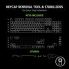 Razer Keycap Phantom Upgrade Set: Unique Stealth Design - Translucent Sides - Bottom-Lasered Legends - Keycap Removal Tools & Stablizers - Universal Compatiability (Black)