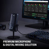 Elgato Wave 1 Premium USB Condenser Microphone and Digital Mixer for Streaming, Recording, Podcasting - Anti-Clipping Technology