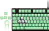 Corsair Keycap PBT Double-Shot PRO Keycap Mod Kit – Double-Shot PBT Keycaps – Standard Bottom Row – Textured Surface - (Mint Green)