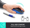 Logitech Mouse M190 Wireless Mouse Full Size Comfort Curve Design 1000Dpi - Blue