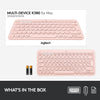 Logitech Keyboard K380 Wireless Multi-Device for Mac, Bluetooth, Compact Space-Saving Design - (Rose)