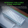 Razer Keyboard Huntsman Mini 60% Gaming Keyboard: Fastest Keyboard Switches Ever - Linear Optical Switches - Chroma RGB Lighting - PBT Keycaps - Onboard Memory - (Mercury White)