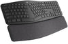 Logitech Keyboard ERGO K860 Wireless Ergonomic Keyboard - Split Keyboard, Wrist Rest, Natural Typing, Stain-Resistant Fabric, Bluetooth and USB Connectivity, Compatible with Windows/Mac