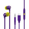 Logitech Earphones G333 Wired in Ear Earphones with Mic (Purple)