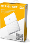 Western Digital 4TB White My Passport Portable External Hard Drive - USB 3.0 - BYFT0040BWT-WESN