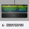 SteelSeries Keyboard Apex 5 Hybrid Mechanical Gaming Keyboard – Per-Key RGB Illumination – Aircraft Grade Aluminum Alloy Frame – OLED Smart Display (Hybrid Blue Switch)