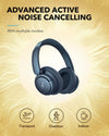 Anker Soundcore Life Q35 Multi Mode Active Noise Cancelling Headphones, Bluetooth Headphones with LDAC for Hi Res Wireless Audio, 40H Playtime, Comfortable Fit Headphones (Obsidian Blue)