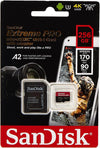SanDisk Extreme Pro Micro SDXC UHS-I U3 A2 V30 Memory Card (256GB) SDSQXCZ-256G-GN6MA