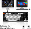 Keychron C1 RGB Wired Mechanical Gaming Keyboard for Mac Layout, Tenkeyless 87 Keys Gateron (Brown Switch) (C1B3)