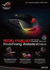 ASUS ROG Pugio Optical Mouse Configurable & Swappable Side Buttons | 7200 DPI Optical Sensor | Aura Sync RGB, ROG Armoury II