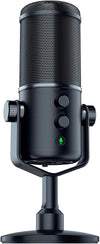 Razer Microphone Seiren Elite USB Streaming Microphone: Professional Grade High-Pass Filter - Built-In Shock Mount - Supercardiod Pick-Up Pattern - Anodized Aluminum - Classic Black