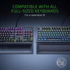 Razer Keyboard Ergonomic Wrist Rest Pro for Full-Sized Keyboards: Cooling Gel Infused - Anti-Slip Rubber Base - Angled Incline - Classic Black