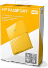 Western Digital 4TB Yellow My Passport Portable External Hard Drive - USB 3.0 - WDBYFT0040BYL-WESN