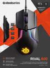 SteelSeries Mouse Rival 600 Gaming Mouse - 12,000 CPI TrueMove3Plus Dual Optical Sensor - 0.5 Lift-off Distance - Weight System - RGB Lighting