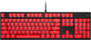 Corsair Keycap PBT Double-Shot PRO Keycap Mod Kit – Double-Shot PBT Keycaps – Standard Bottom Row – Textured Surface - (Origin Red)
