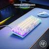 Razer Keycap Phantom Upgrade Set: Unique Stealth Design - Translucent Sides - Bottom-Lasered Legends - Keycap Removal Tools & Stablizers - Universal Compatiability (White)