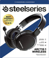 SteelSeries Headset Arctis 1 Wireless Gaming Headset for Playstation – USB-C Wireless – Detachable ClearCast Microphone – for PS5, PS4, PC, Nintendo Switch, Android – Black