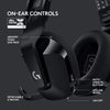 Logitech Headset G733 Lightspeed Wireless Gaming Headset with Suspension Headband, LIGHTSYNC RGB, Blue VO!CE mic Technology and PRO-G Audio Drivers - (Black)