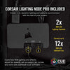 Corsair Fan LL Series LL120 RGB 120MM Dual Light Loop RGB LED PWM Fan 3 Fan Pack with Lighting Node Pro (CO-9050072-WW)