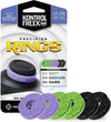 KontrolFreek Precision Rings, Aim Assist Motion Control for Playstation 4 (PS4), Xbox One, Switch Pro & Scuf Controller (Black/Purple/Green)