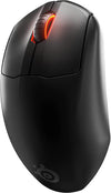 SteelSeries Mouse Prime Wireless FPS Gaming Mouse with Magnetic Optical Switches and 5 Programmable Buttons – USB-C – 18,000 CPI TrueMove Air Optical Sensor – Prism RGB Lighting - Black