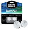 KontrolFreek Performance Thumbsticks CQC Rush for Playstation 4 (PS4) and Playstation 5 (PS5) Controller, 2 Mid-Rise Concave (White)