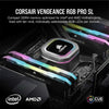 Corsair Vengeance RGB Pro SL 16GB (2x8GB) DDR4 3600 (PC4-28800) C18 1.35V Desktop Memory - Black (CMH16GX4M2D3600C18)