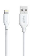 Anker Powerline+ USB-A to Lightning Cable Cable (1ft) White