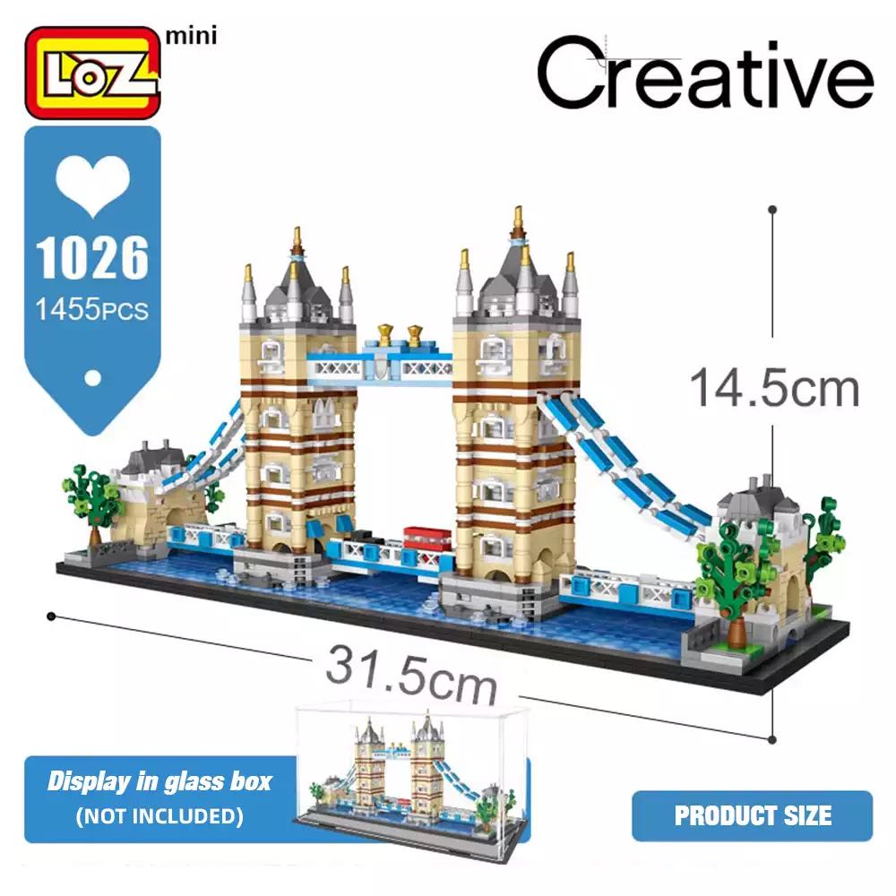 Lego Tower Bridge Modular Interior LOZ 1026 Tower Bridge Building