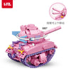 LOZ 1118 Mini Nano Diamond Bricks Set Sherman Tank 455pcs (Pink)