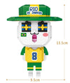 LOZ 9112 Zodiac Aquarius Brazil Football Fan Cartoon