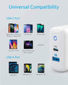 Anker PowerPort PD+ 2 Wall Charger USB C, 33W 2-Port Compact USB C Charger with 18W Power Delivery and 15W PowerIQ 2.0
