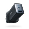 Anker PowerPort III 3-Port 65W, USB-C Fast Compact Wall Charger - Black (Singapore Plug)
