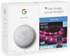 Google Nest Mini (2nd Generation) Smart Speaker - Chalk + Merkury Innovations Smart LED Strip Light