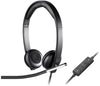 Logitech Headset H650e Stereo USB Business Headset with Noise Cancelling (Black)