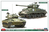 Hasegawa 1/72 M4A3E8 Sherman & M24 Chaffee US Army Main Battle Tank Combo (Plastic Model Kits - Cement/Painting Required)
