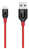 Anker Powerline+ USB-A to Lightning Cable (1ft) Red Black