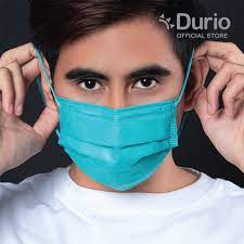 DURIO 545 Trendish 4 Ply Surgical Face Mask (ADULT) - Tiffany Blue - 4 ...