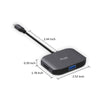 Flujo FJ-CH-27-G USB-C To Hdmi 4K Support Grey Hdmi Port USB3.0 USB2.0