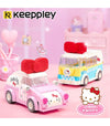 Keeppley K20805 Hello Kitty Series Mini Car QMAN Building Blocks Toy Set