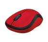 Logitech M221 Wireless Mouse, Silent Buttons, 2.4 GHz with USB Mini Receiver, 1000 DPI Optical Tracking, 18-Month Battery Life, Ambidextrous - (Red)